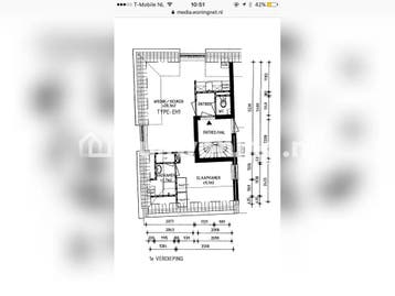Mini appartement in Weesp, 36 m², 2 kamers, €528, Amsterdam