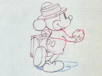 Walt Disney - Mickey Mouse-productie-tekening (1939) -, Verzamelen, Disney, Nieuw