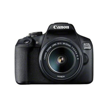 Canon EOS 2000D + 18-55mm IS II - Nieuw!, Spiegelreflex, Canon, Nieuw, Ophalen of Verzenden