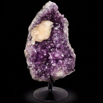Amethist- en calcietkristal - Geode - 56x33x21 cm- 17.4 kg, Verzamelen