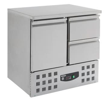 Combisteel Koelwerkbank | 257L | 1 Deur 1/1 GN + 2 Laden | +, Witgoed en Apparatuur, Ophalen of Verzenden, Nieuw