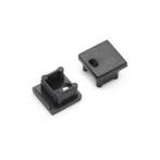 END CAP MET KABELOPENING | ZWART | SMART | 10MM | 20 STUKS, Nieuw