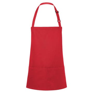 GGM Gastro | KARLOWSKY | Slabbenschort Kort Basic - Rood |, Verzenden, Nieuw, Rood, Schort