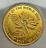 Rwanda. 10 Amafranga 2022 Maple Leaf (40 anos), oro 1/200 Oz
