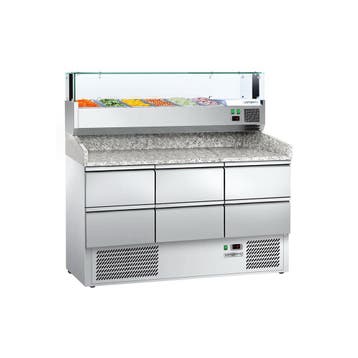 GGM Gastro | Pizza koelwerkbank ECO - 1400x700mm - 6 laden |, Verzenden, Nieuw in verpakking