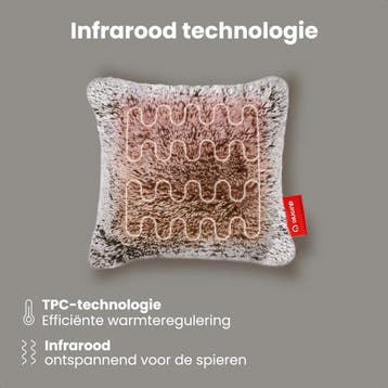 2dekans | Auronic Verwarmingskussen - Teddy - 45x45 -, Ophalen of Verzenden, Zo goed als nieuw