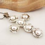 Parel - Zilver - Hanger - handgemaakt