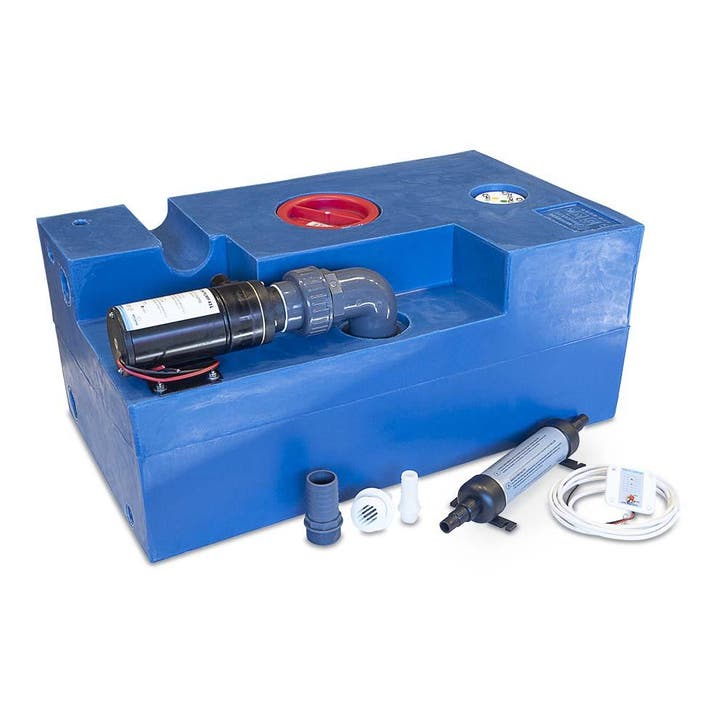 Albin Pump Vuilwatertank Set 72L Vermaler 12-24 volt-Geschik, Watersport en Boten, Bootonderdelen, Nieuw, Ophalen of Verzenden