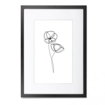 Wissellijst Hout Zwart 50x65cm, Huis en Inrichting, Woonaccessoires | Lijsten, Nieuw