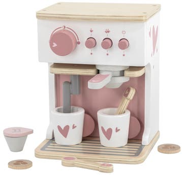 Label Label Roze Houten Espresso Machine, Kinderen en Baby's, Speelgoed | Houten speelgoed, Verzenden, Nieuw