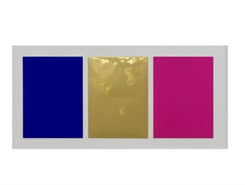 Yves Klein (1928-1962) - Monochrome und Feuer (Triptych)