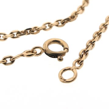 Roségouden anker schakelketting, Ophalen of Verzenden, Gebruikt, Goud, Goud
