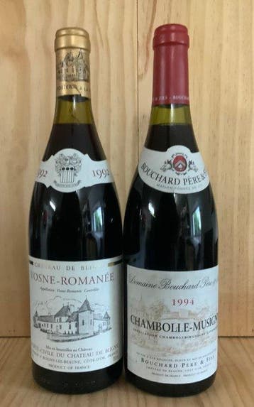 1992 Château de Bligny Vorne-Romanée & 1994 Domaine Bouchard, Nieuw