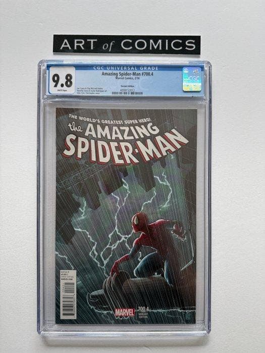 The Amazing Spider-Man #700.4 - Variant edition - CGC 9.8 -, Boeken, Strips | Comics