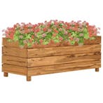 vidaXL Plantenbak verhoogd 100x40x38 cm gerecycled teakhout, 100 cm of meer, Verzenden, Nieuw, Hout