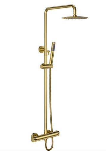 Regendoucheset – Thermostatisch – Opbouw – Geborsteld, Ophalen of Verzenden, Nieuw, Bad