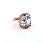 Zonder minimumprijs - Ring - 9 kt. Roségoud, Zilver Spinel -, Sieraden, Tassen en Uiterlijk, Ringen, Nieuw