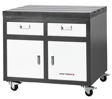 Mobiele werkbank gietijzeren werkblad 900x600x800 mm MW-Tech, Ophalen of Verzenden