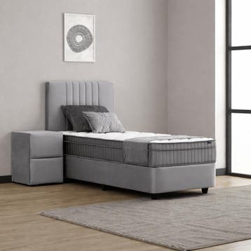 Opbergbed Clara Grijs 1-persoons - 90 x 200, Nieuw