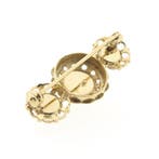 Antiek gouden broche met bloedkoraal, Sieraden, Tassen en Uiterlijk, Broches, Gebruikt, Overige kleuren, Ophalen of Verzenden