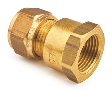 Kuterlite knelkoppeling 3/8 binnendraad x Ø12 schroefbus, Verzenden, Nieuw