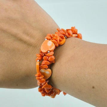 Koraal - Zilver - Armband - CORALLO MEDITERRANEO