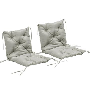 2-delige Set Zitkussens, 98 X 50 Cm Stoelkussens Met Bindlin, Verzenden, Nieuw