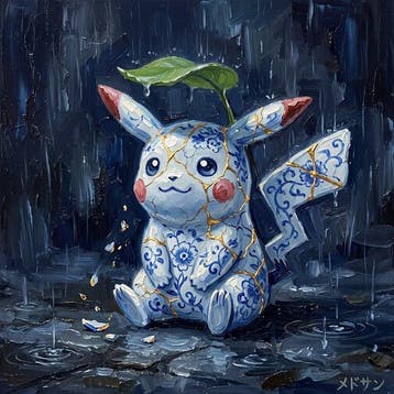 MEDSAN - Kintsugi Pikachu in the Rain () -