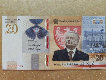 Polen. - 20 zlotych 2021 - Pick 195a - in folder (Zonder