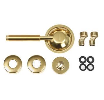 Gouden Messing Douchekolom met Thermostaat, Verzenden, Nieuw