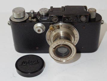 Leica III Black body - 1938 - nickel Elmar 3.5/50mm lens -