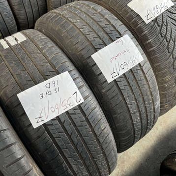 2 x Continental 235-60-17 Zomerbanden 6mm, Gebruikt, 17 inch, Ophalen of Verzenden, 235 mm