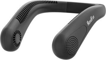 Draagbare Halsventilator Zwart | Tweedekansje | OP=OP, Witgoed en Apparatuur, Ophalen of Verzenden, Zo goed als nieuw, Overige