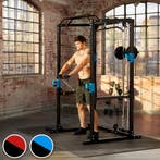 Krachtstation met treklat - zwart/blauw, Sport en Fitness, Verzenden, Nieuw