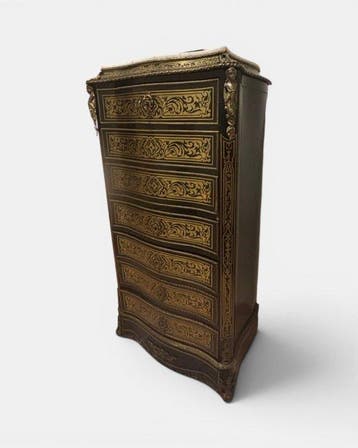 Boulle Marquetry Napoleon III - Secrétaire à abattant -