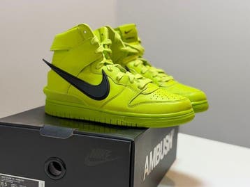 Nike - Nike x AMBUSH - Dunk High Flash Lime - High-top, Nieuw