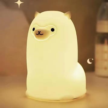 Alpaca LED Nachtlampje – Oplaadbaar Siliconen RGB Lamp, Verzenden, Nieuw