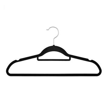 Fluwelen Kleerhangers / Kledinghanger - 30 Stuks - Zwart - A, Kleding | Dames, Verzenden, Nieuw