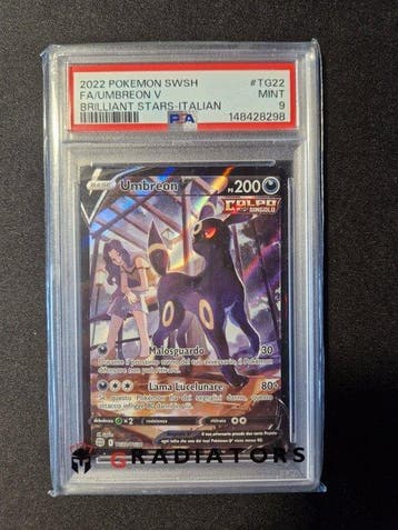 Pokémon - 1 Graded card - Umbreon #TG22 Full art, Foil - PSA, Hobby en Vrije tijd, Verzamelkaartspellen | Pokémon, Nieuw
