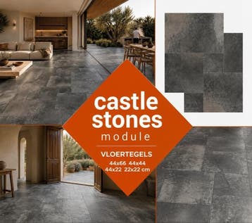 NIEUW! Castle stones module memphis marengo 4 formaten, 60 cm of meer, Verzenden, Keramiek, Nieuw
