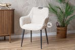 Armstoel Adele, 3 kleuren Bliss stof, Nieuw, Ophalen of Verzenden, Vijf, Zes of meer stoelen, Modern