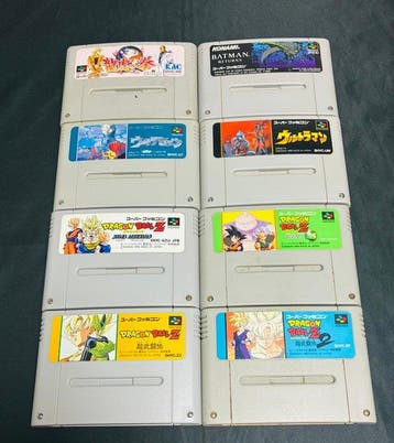 Nintendo - Super Famicom - 8 Games - Dragon Ball Z, Batman, Nieuw
