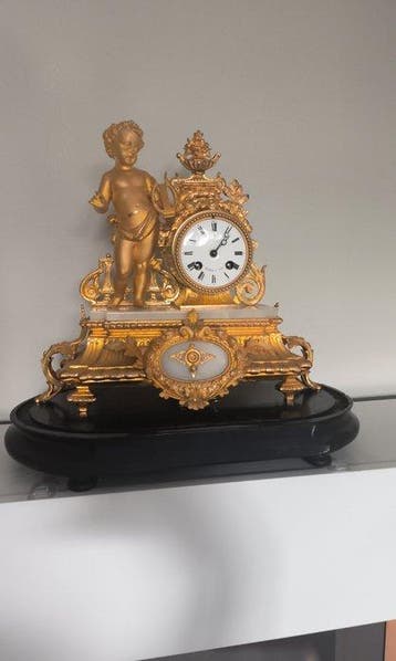 Figurale pendule - gambey - Metaal, Messing - 1920-1930, Antiek en Kunst