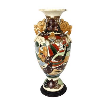 Japanse Satsuma vaas - 36 cm - ca. 1950, Antiek en Kunst, Ophalen of Verzenden