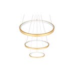 Hanglamp | COMA | 77W | CCT Kleurwissel | Goud | Dimbaar, Ophalen of Verzenden, Nieuw, 50 tot 75 cm