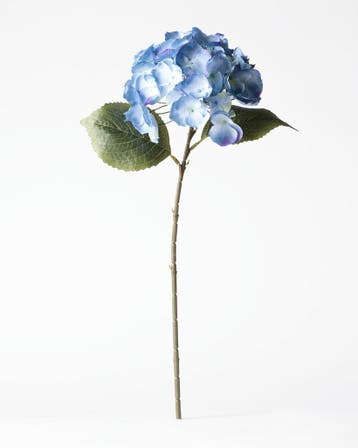 HEMA Kunstbloem hortensia 55cm blauw, Verzenden