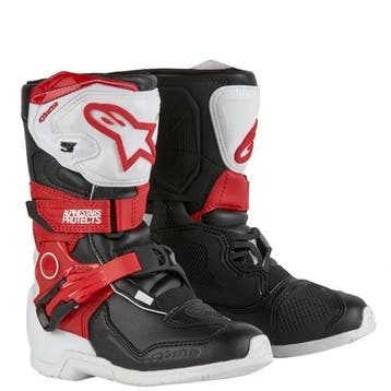 Alpinestars Tech 3S Youth Schoenen Wit Zwart Licht Rood, Motoren, Nieuw met kaartje, Alpinestars, Laarzen, Heren