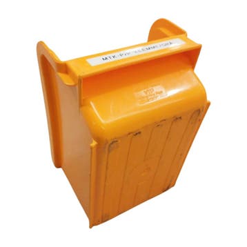 Magazijnbak, 230x150x125 mm, geel kunststof, gebruikt, Ophalen of Verzenden