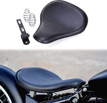 Motorfiets Zadel met Veren | Kunstleer | Laatste Stuk!, Motoren, Onderdelen | Merk-onafhankelijk, Ophalen of Verzenden, Gebruikt