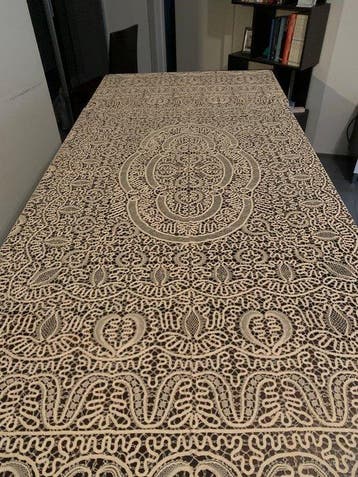 Bedsprei - 280 cm - 230 cm - Sprei tombolo (haakwerk)